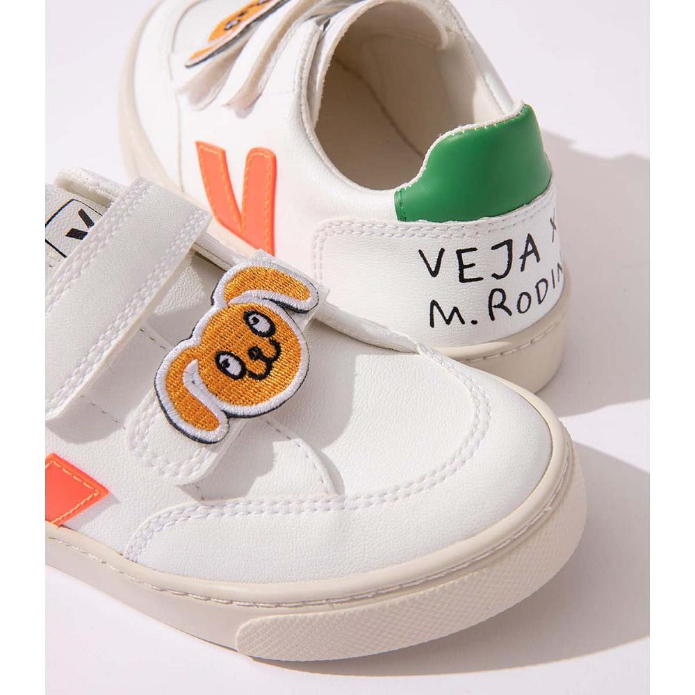 Veja V-12 CWL MINI-RODINI RABBIT Kids' Shoes White | CA 807SGL